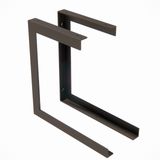 Prateleira Nicho Ferro Multiuso Dupla 60cm Preto