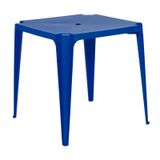 Mesa Plástica Bela Vista 70 Cm Azul Mor