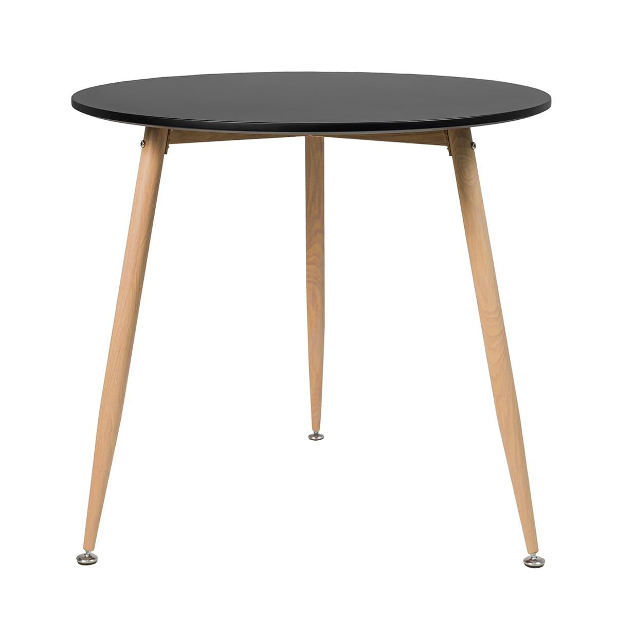 Mesa Redonda Clarice 80 Cm Preto