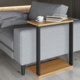 Mesa Notebook Industrial 60cm X 32cm - Freijo/preto Fosco Pradel