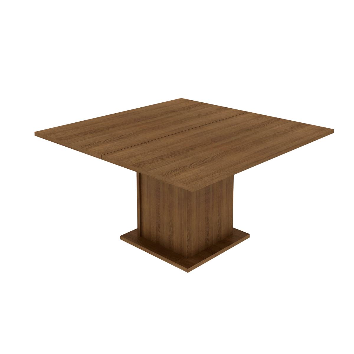 Mesa Madesa Quadrada Tampo de Madeira 5286 Rustic
