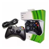 Controle Joystick Com Fio Para Xbox 360 Notebook Computador Pc
