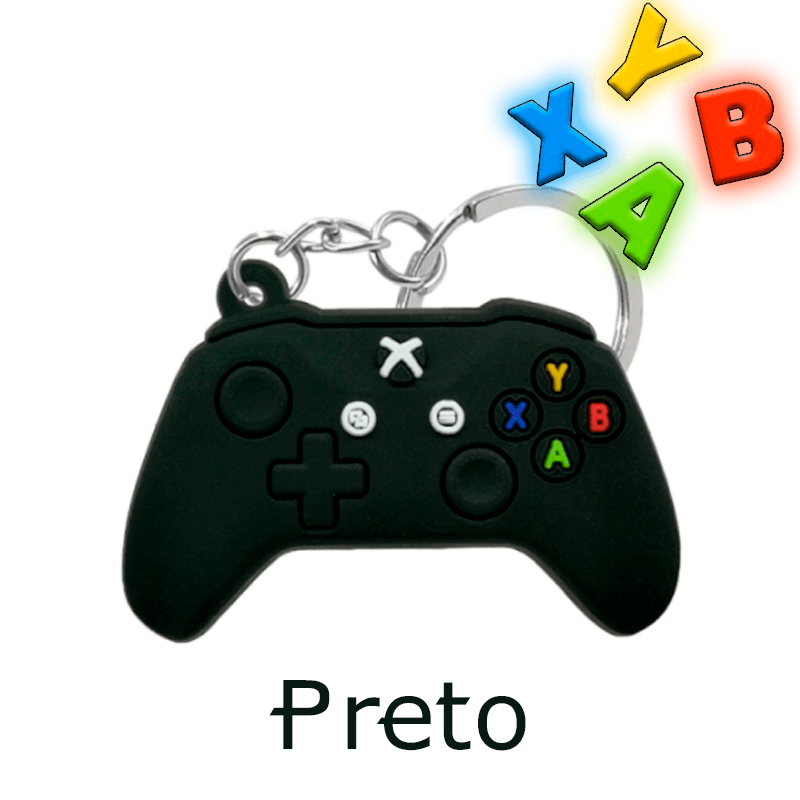 Chaveiro Gamer Controle Joystick Xbox Emborrachado