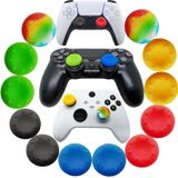 12pcs Joystick Grip Para Controlador Ps5 Ps4, Silicone Thumb Grips Tampas Capa Analog Stick Para Playstation 5, Playstation 4 Controller, Xbox 360, X