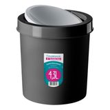 Lixeira Basculante 4,3l Sanremo Preta