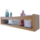 Quit Com 4 Prateleiras Para Banheiro Nicho Lavabo De Parede Mdf Madeira 55cm