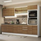 Cozinha Completa 100% Mdf Madesa Acordes 310001 Com Armário E Balcão - Branco/rustic