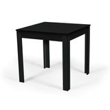 Mesa De Jantar Quadrada Sofia 80x80cm - Preto