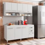 Cozinha Compacta 1,50cm 2 Peças Branco Brienza