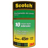 Fita Para Empacotamento 4 Unidades Scotch 3M Marrom