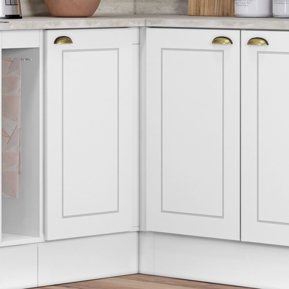 Balcão Canto Reto 01 Porta Americana Henn