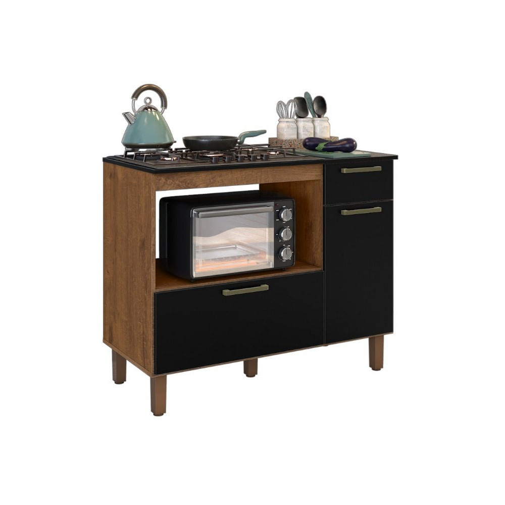 Balcão Cooktop Master 2 Portas 1 Gaveta Zanzini