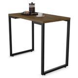 Mesa De Cozinha Multiuso Lanche Rápido Estilo Industrial 90x50cm Bp Prattica F02 Castanho - Mpozenato