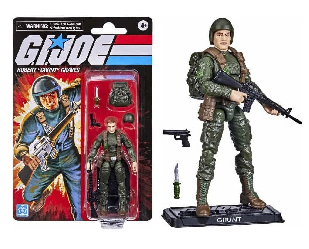 Figura De Ação Articulada G.i. Joe Retrô 10cm Com Acessórios