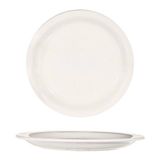 Kit Com 6 Prato Branco Raso 25cm Cerâmica Para Buffet e Restaurante.