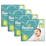 KIt Fralda Pampers Confort Sec Tamanho G com 152 Unidades