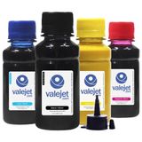 Kit 4 Tintas para Epson L1455 EcoTank CMYK Pigmentada 100ml Valejet