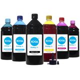 Kit 6 Tintas para Impressora Epson L1800 CMYK Corante 1 Litro Koga