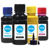 Kit 4 Tintas para compatível Epson L375 Ecotank Sublimática CMYK 100ml Koga