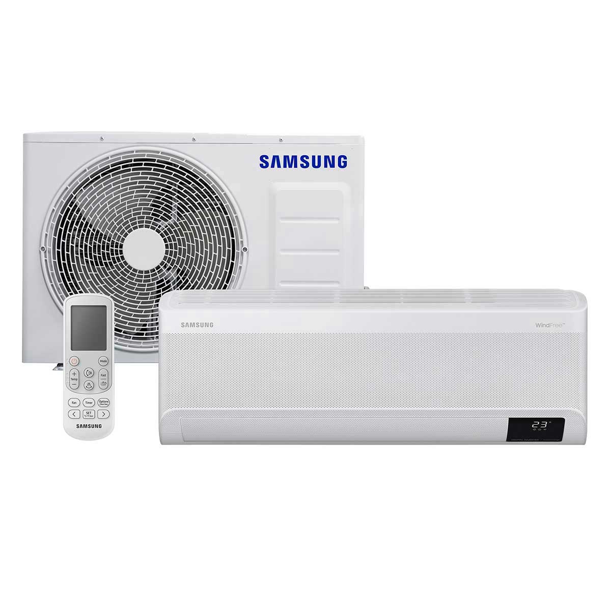 Ar Condicionados Split Inverter Samsung AR12ASHABWK Windfree Sem Vento 12.000 BTUs Quente e Frio 220V Menor preço em Ar Condicionados Split Inverter Samsung AR12ASHABWK Windfree Sem Vento 12.000 BTUs Quente e Frio 220V