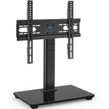 Perlesmith Universal Tv Stand - Table Top Tv Stand Para Tvs Led Lcd De 37-55 Polegadas - Suporte De Base De Tv Ajustável De Altura Com Base