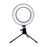 Iluminador de LED com Tripé Ring Light 6 Polegadas