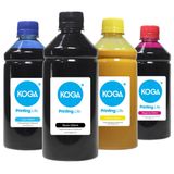 Kit 4 Tintas Sublimáticas para Epson Universal EcoTank CMYK 500ml Koga