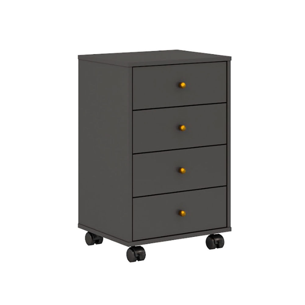 Mesa De Cabeceira Presence 4 Gavetas Demobile