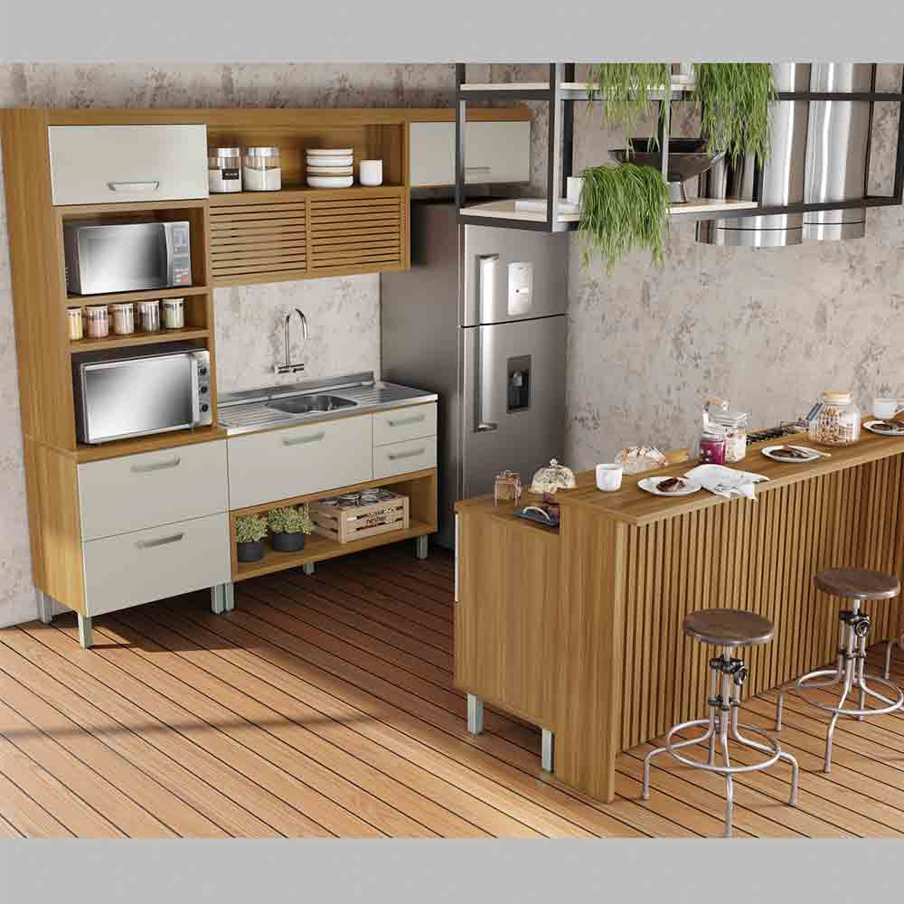 Cozinha 06 Pçs Nesher Princesa Gourmet 100 Mdf