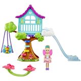 Boneca E Conjunto Barbie Dreamtopia Chelsea Casa Na Arvore Mattel