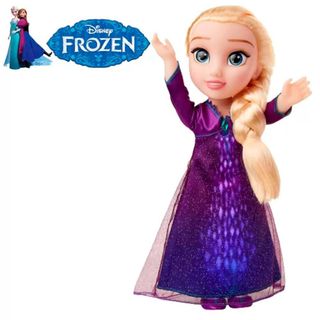 Boneca Elsa Grande Frozen 55cm Disney Original Baby Brink