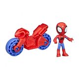 Mini Boneco E Moto Spidey And His Amazing Friends Homem Aranha Hasbro