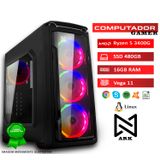 Computador Pc Gamer Powered By Asus Amd Ryzen 5 3400g 16gb Ssd 480gb Radeon Rx Vega 11 Graphics Fonte 750w Linux - Ark