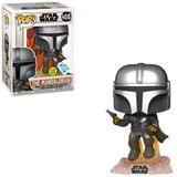 Funko Pop! Star Wars The Mandalorian Com Blaster Flying Glow No Dark Inside Club Exclusive