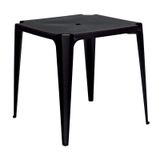 Mesa Plástica Mor Quadrada Preta