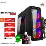 Computador Gamer Amd Ryzen 5 3400g 16gb Ssd 480gb Vga Gt730 4gb 800w 80 Plus Win10+office 2019 - Brx