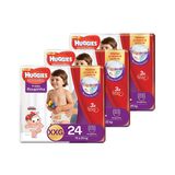 Kit de Fraldas Huggies Supreme Care Roupinha XXG Mega 72 Unidades