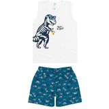 Pijama Infantil Menino Regata E Short Dinossauro - Malwee