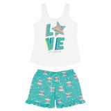 Pijama Feminino Verão Regata Mãe E Filha Love - Malwee