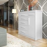 Cômoda Para Quarto 6 Gavetas Com Sapateira Elegance 2089 Branco Batrol