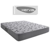 Colchão Herval Queen Black, 25x158x198 Cm, Bordado, Ecospuma D60