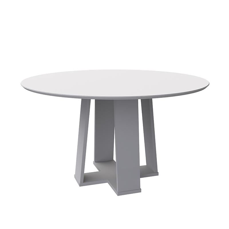 Mesa De Jantar Isabela 135x135 Off White - New Ceval