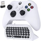 Teclado Controlador Para Xbox Series X/ S/ Para Xbox One/ One S, Wireless Bluetooth Gaming Chatpad Keypad Com Receptor Usb, Alto-falante Embutido E T