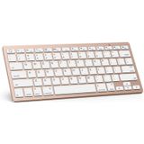 Teclado Bluetooth Omoton Ultra-slim Compatível Com Ipad 10.2 (8ª/ 7ª Geração)/ 9.7, Ipad Air 4ª Geração, Ipad Pro 11/12.9, Ipad Mini E Mais Dispositi