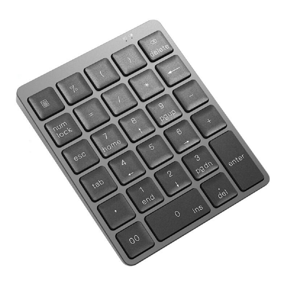 Teclado Numérico Externo Sem Fio Bluetooth 28 Teclas Portátil Recarregável Usb Para Notebook Tablet