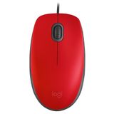 Mouse Logitech M110 Vermelho Usb 910-005492-c