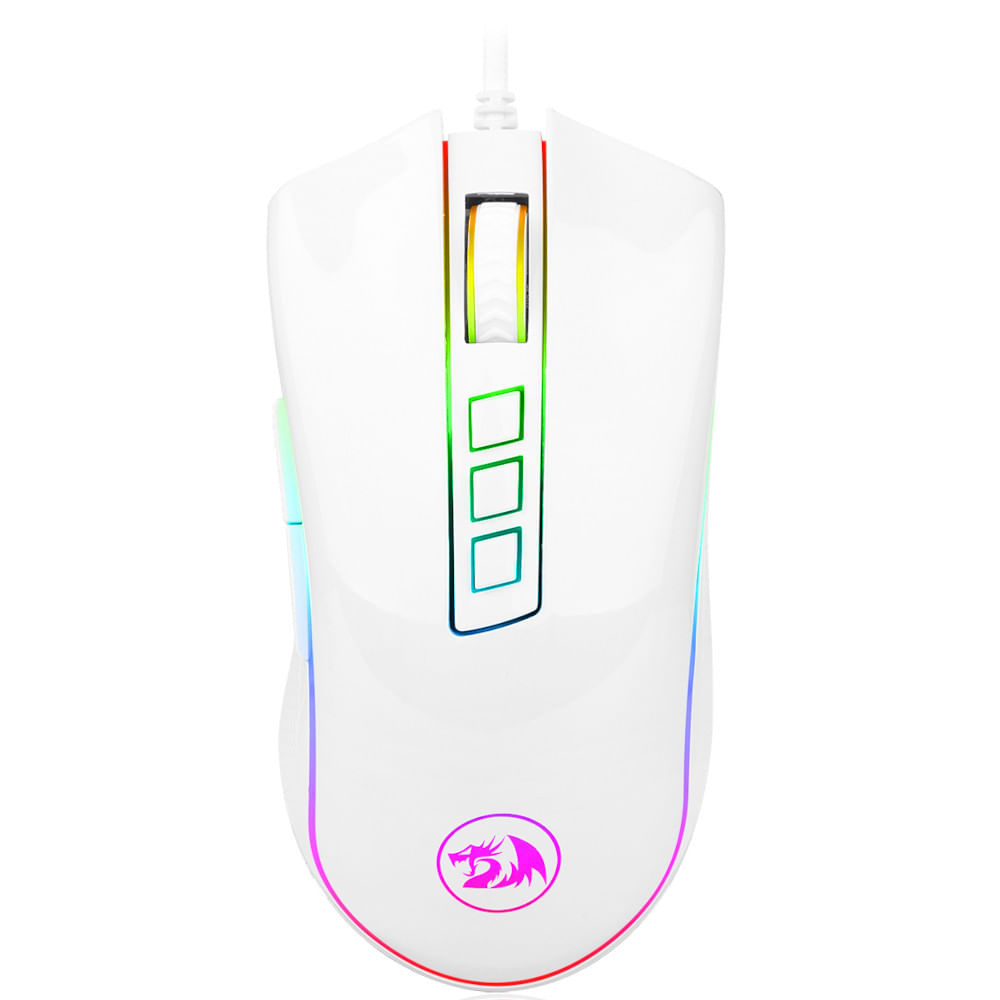 Imagem do produto Mouse Gamer Redragon King Cobra 2 Lunar White RGB 24000 DPI em Carrefour