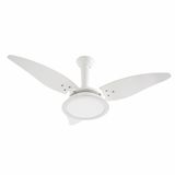 Ventilador De Teto Magnes Branco 220v Ventidelta Lustre Led