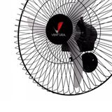 Ventilador Parede Oscilante Venti Delta Ventura 60Cm Preto Bivolt