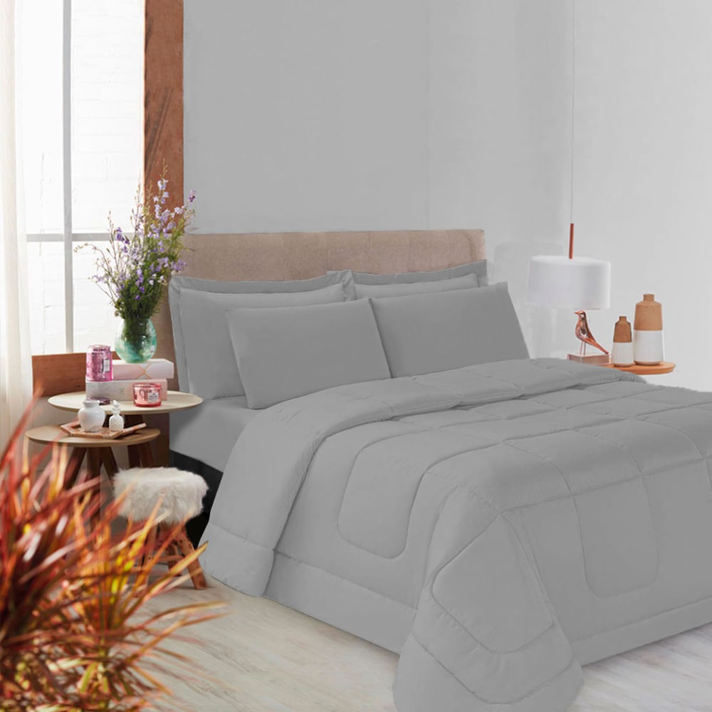 Kit Edredom Soft Casal Queen Toque Suave Diversas Opções Casa Dona
